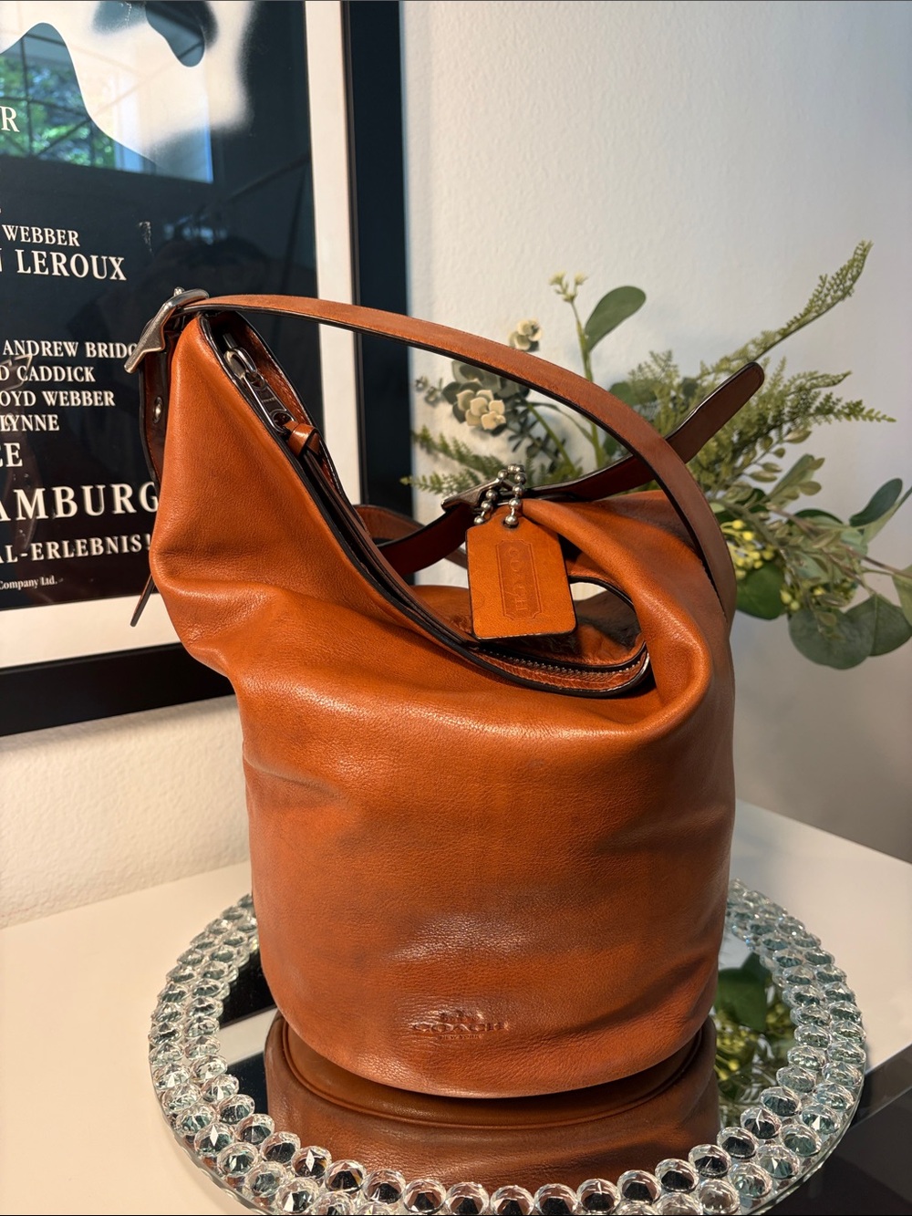 COACH Bleecker Legacy Large Soft Port Duffle Bag In British Tan